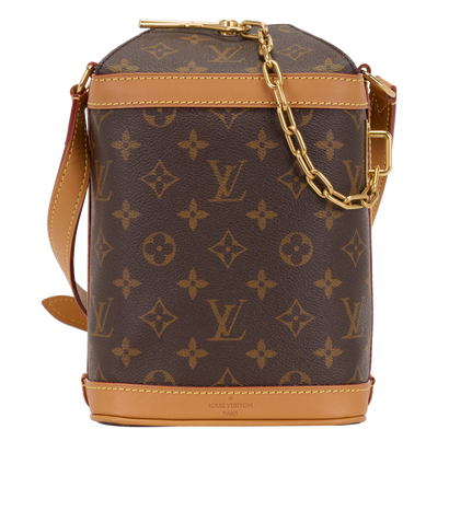 Milk Box, &pound;1,200, Handbags, Brown, Canvas, Front view